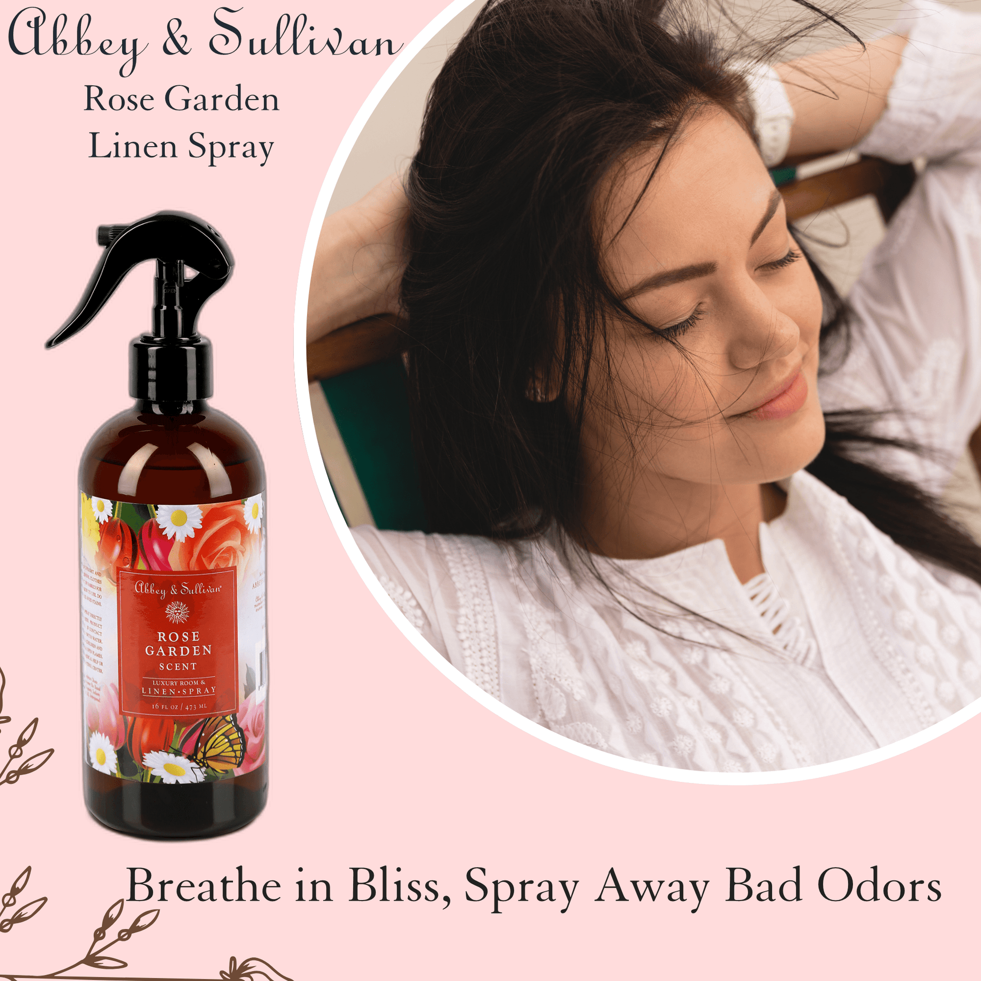 Abbey & Sullivan Linen and Room Sprays, Rose Garden LS-1001-16