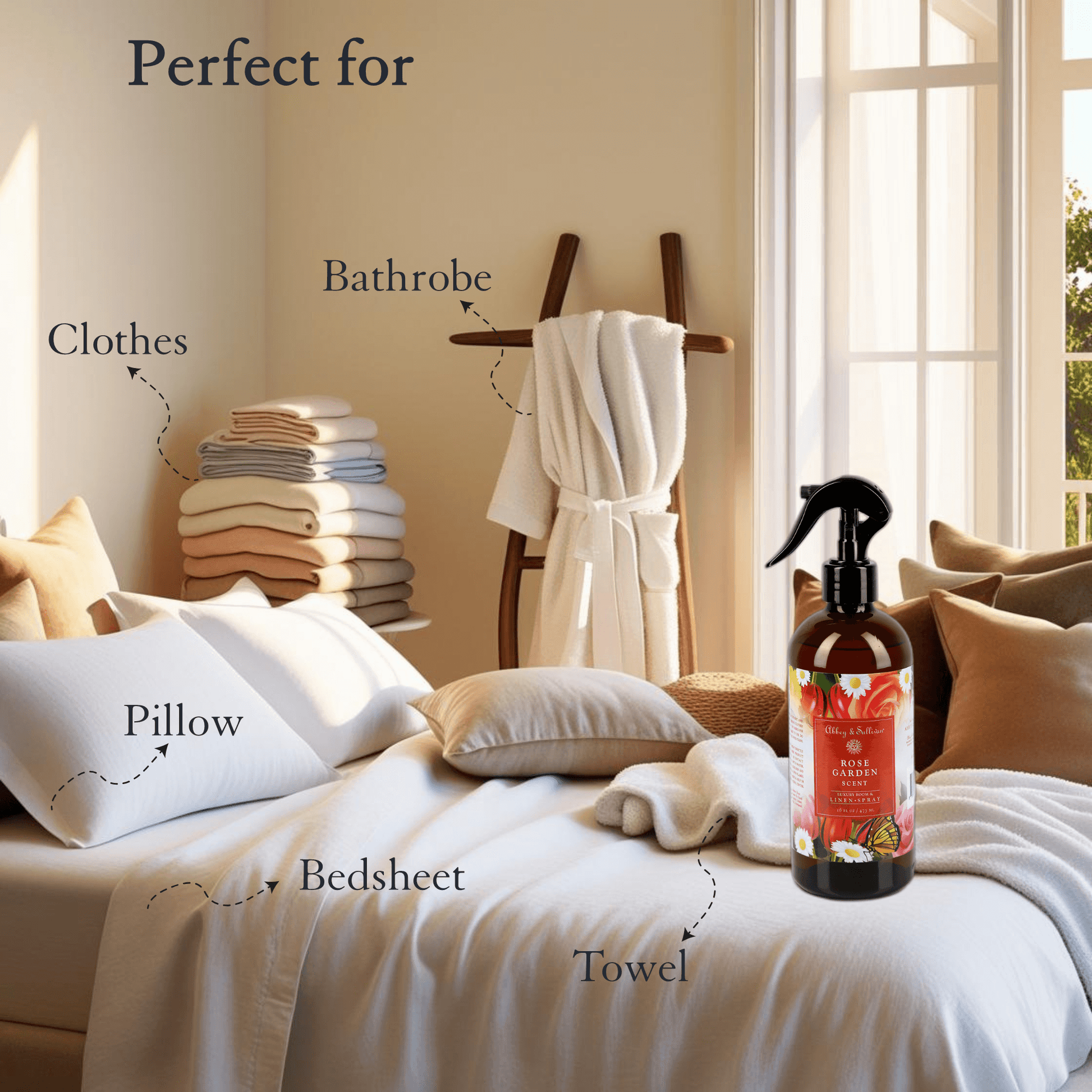 Abbey & Sullivan Linen and Room Sprays, Rose Garden LS-1001-16