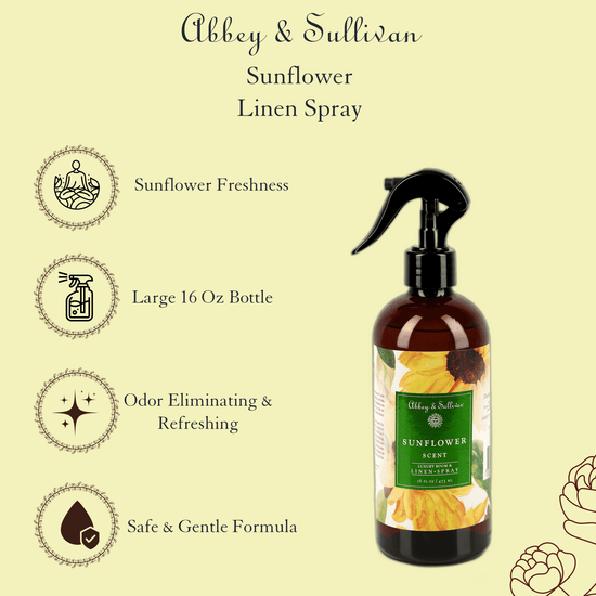 Abbey & Sullivan Linen and Room Sprays, Sunflower LS-1036-16