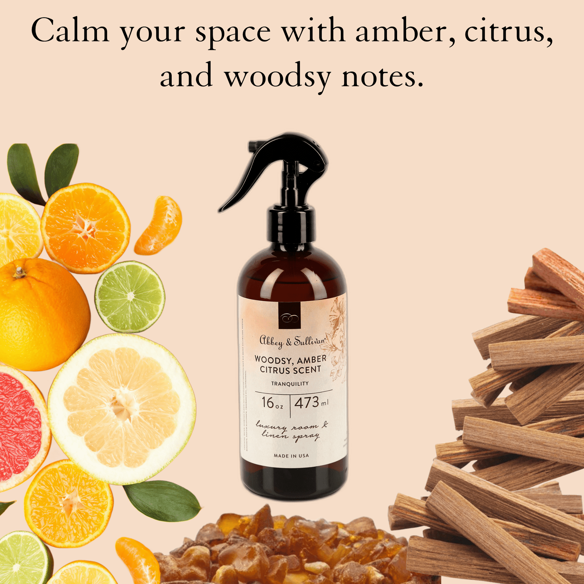 Abbey & Sullivan Linen and Room Sprays, Tranquility RS-5002-16