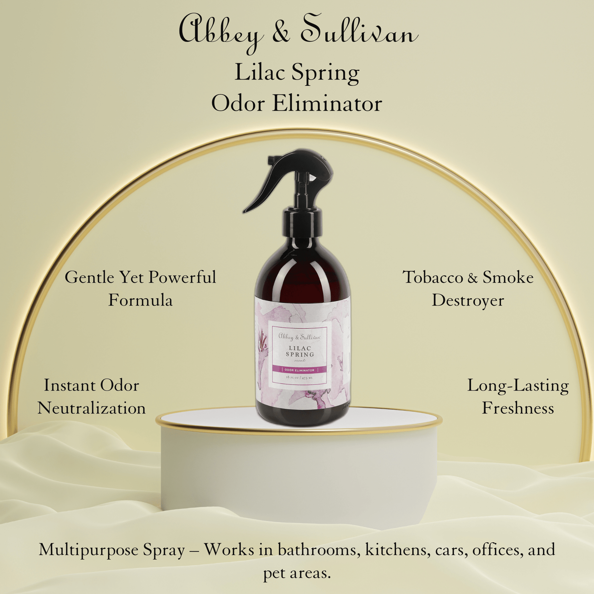 Abbey & Sullivan Odor Eliminator Spray, Lilac Spring AS-SOD3015-16