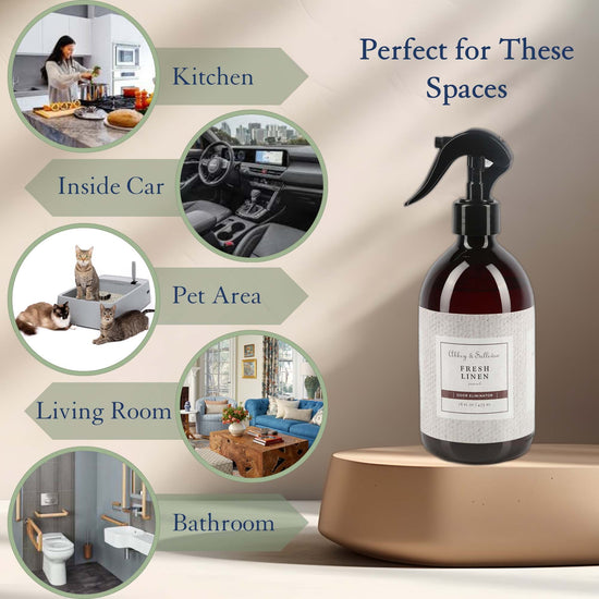 Abbey & Sullivan Odor Eliminator Sprays, Fresh Linen AS-SOD1020-16