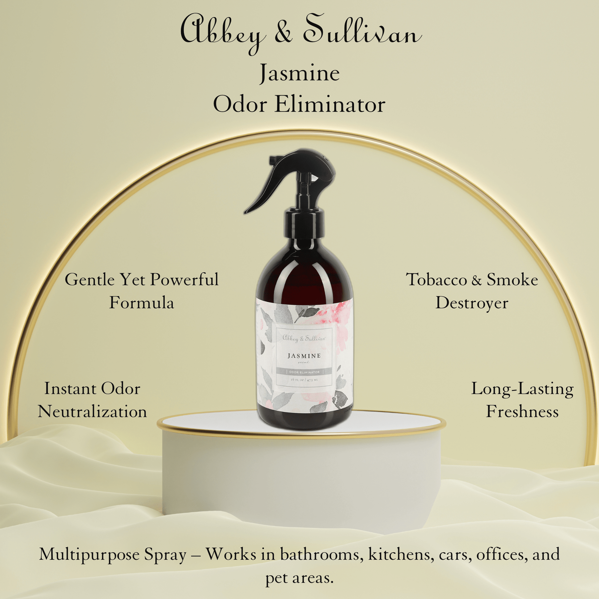 Abbey & Sullivan Odor Eliminator Sprays, Jasmine AS-SOD3003-16