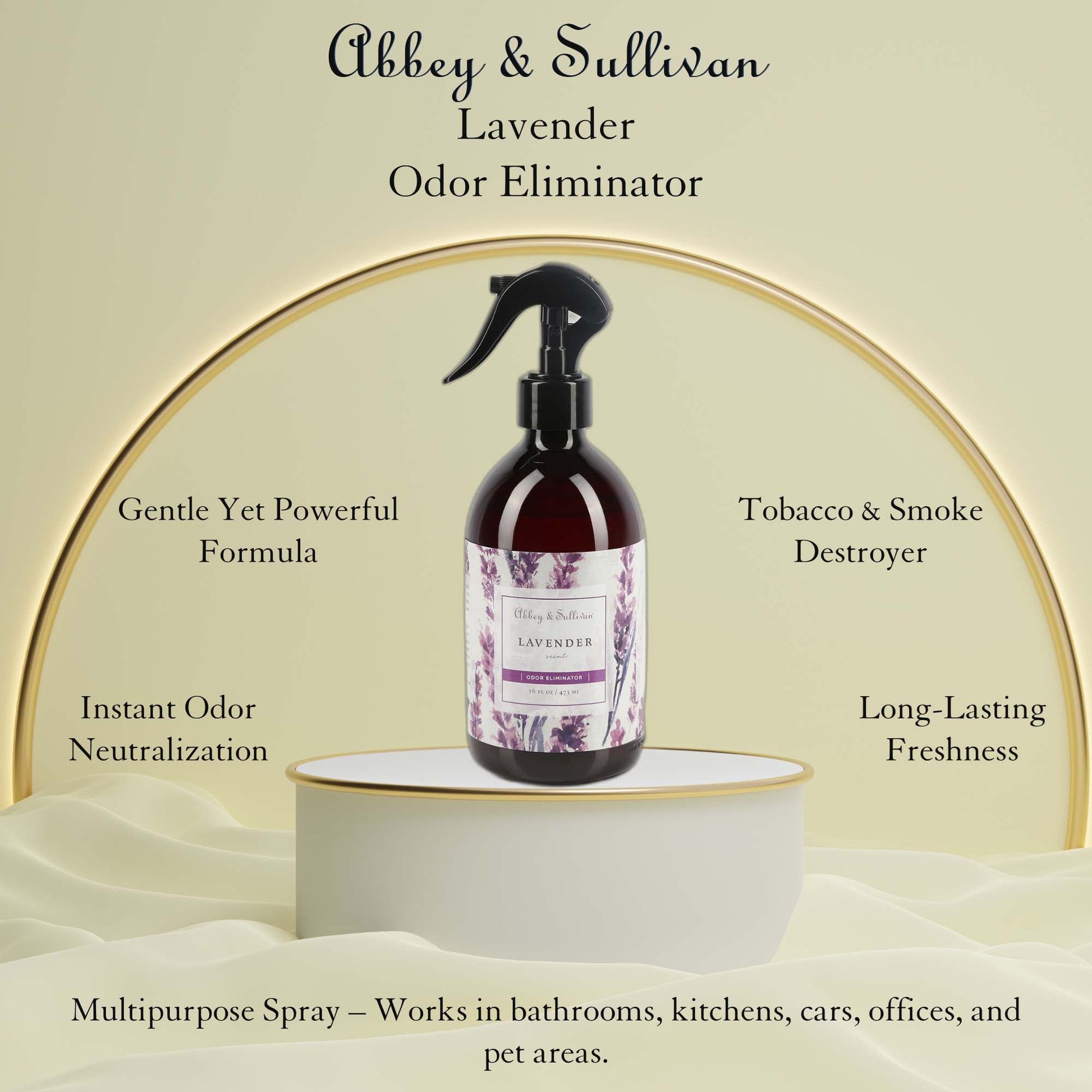 Abbey & Sullivan Odor Eliminator Sprays, Lavender AS-SOD3004-16