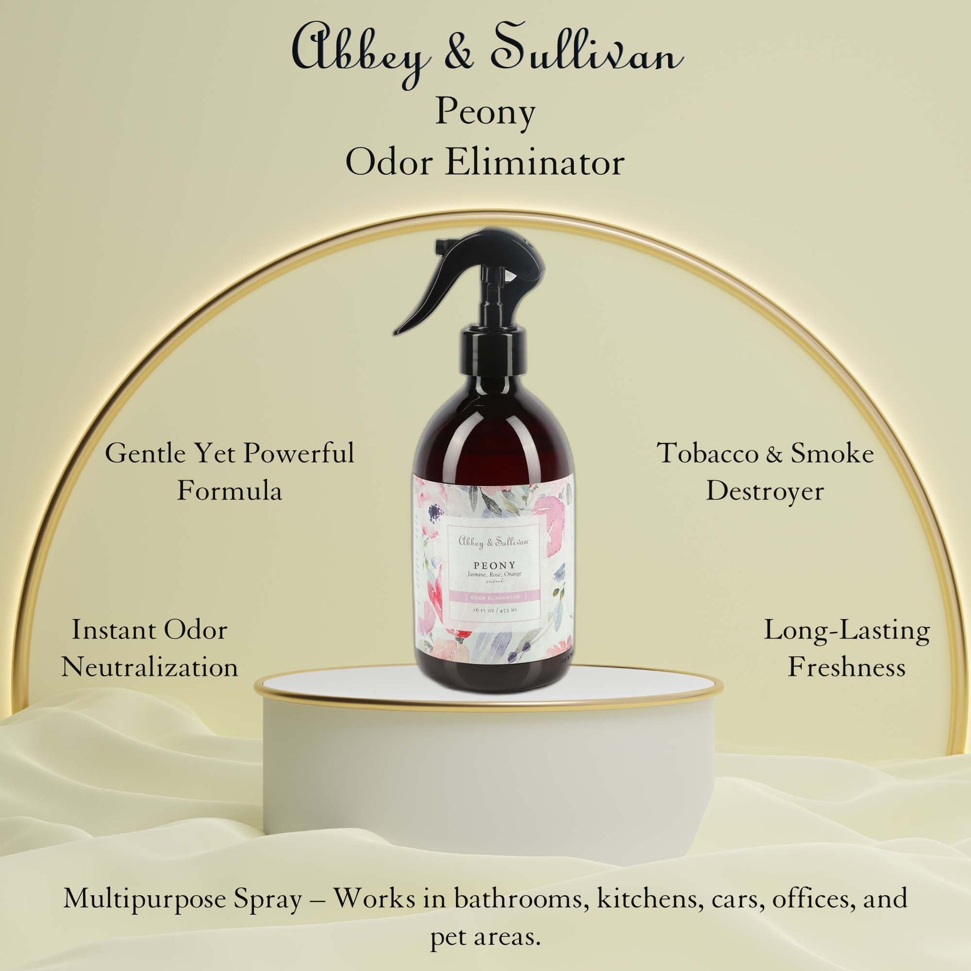 Abbey & Sullivan Odor Eliminator Sprays, Peony AS-SOD6018-16