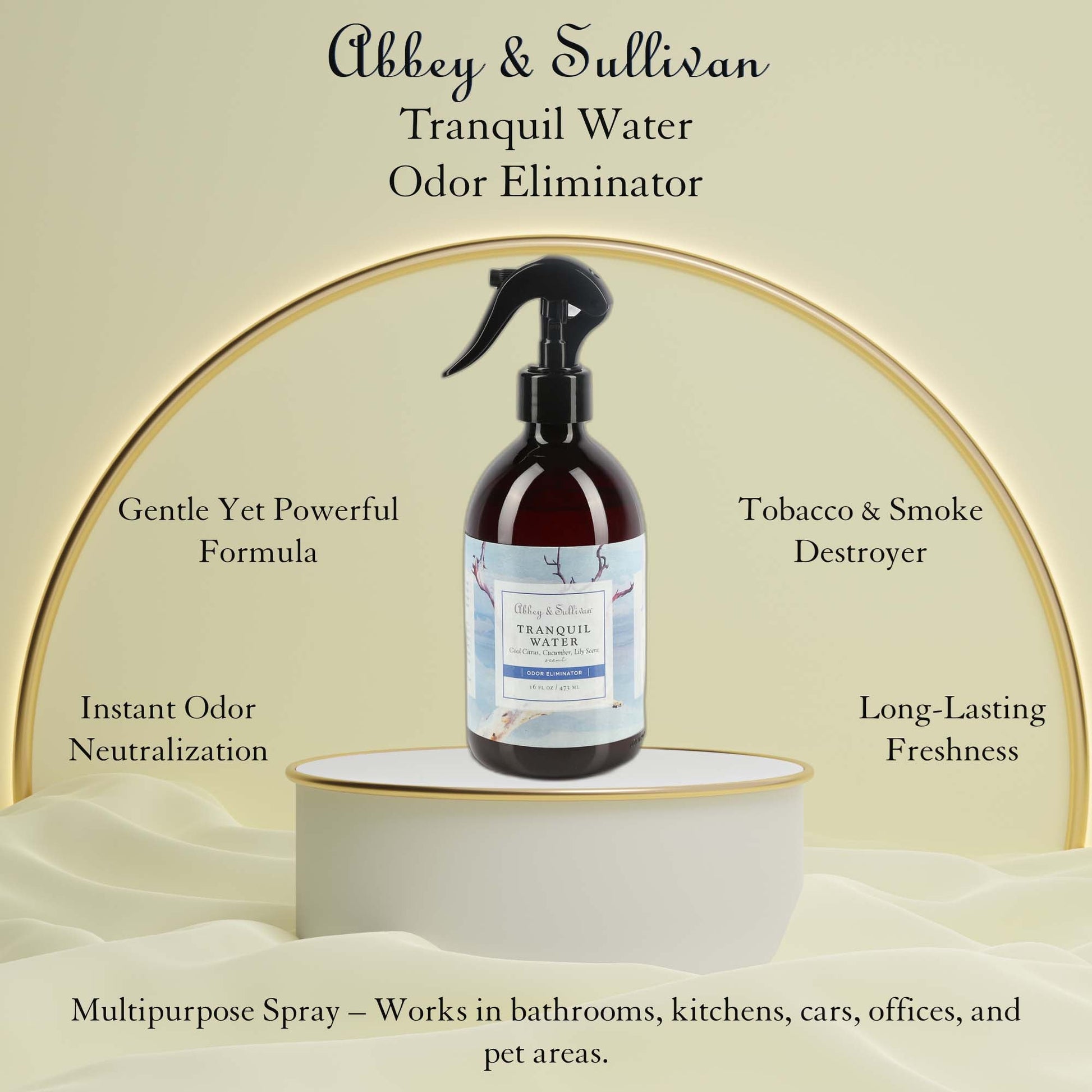 Abbey & Sullivan Odor Eliminator Sprays, Tranquil Water AS-SOD6008-16