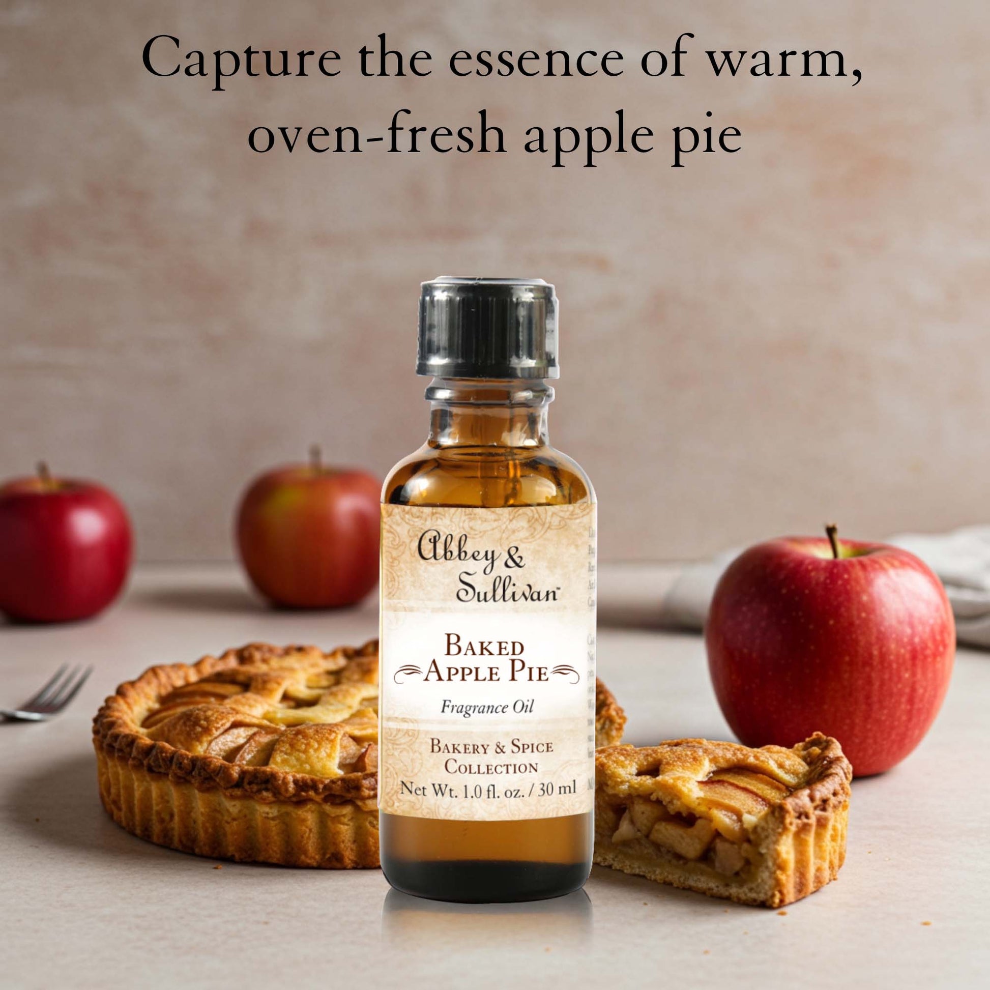Abbey & Sullivan Premium Fragrance Oil - Baked Apple Pie AS-FO4001-01