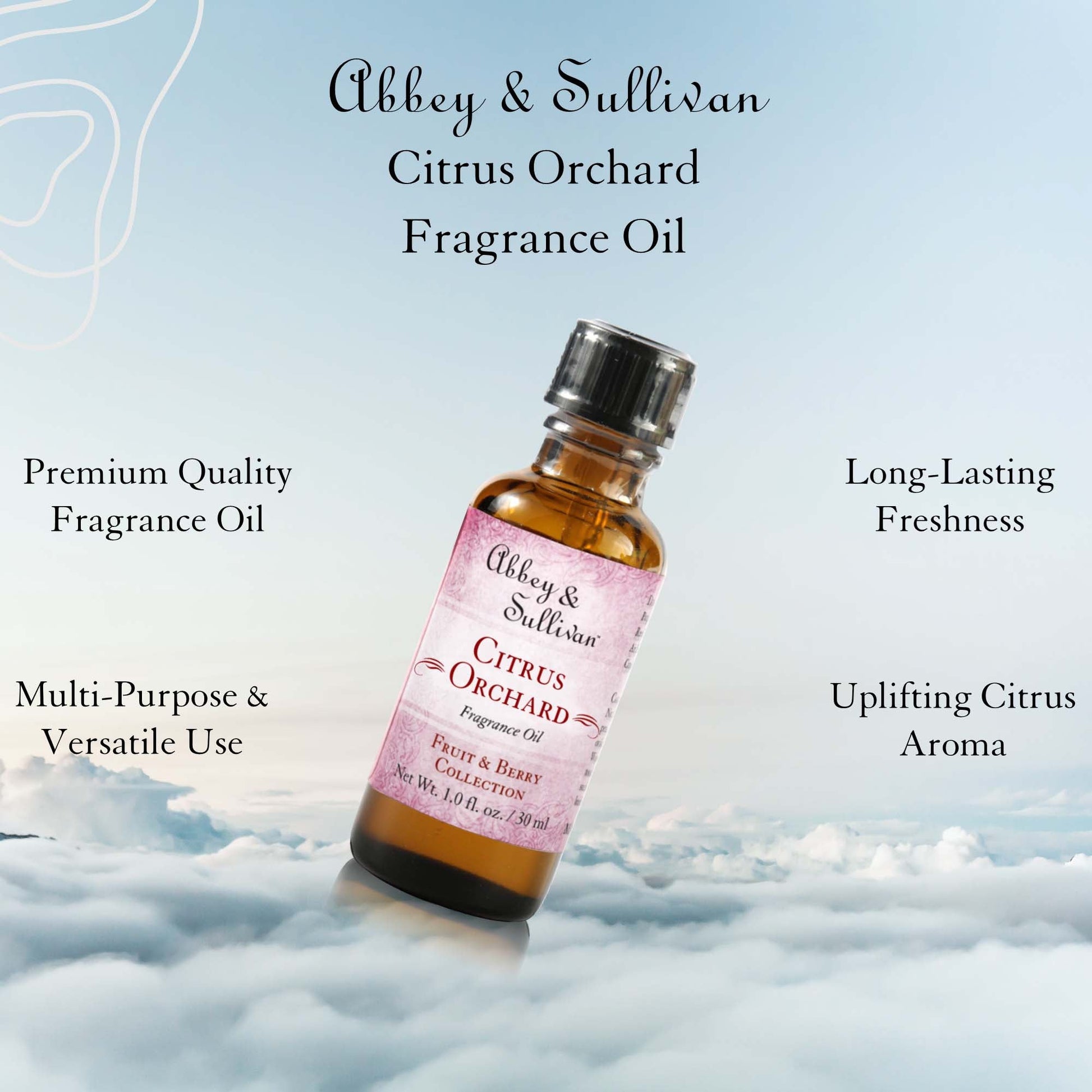 Abbey & Sullivan Premium Fragrance Oil - Citrus Orchard AS-FO2030-01