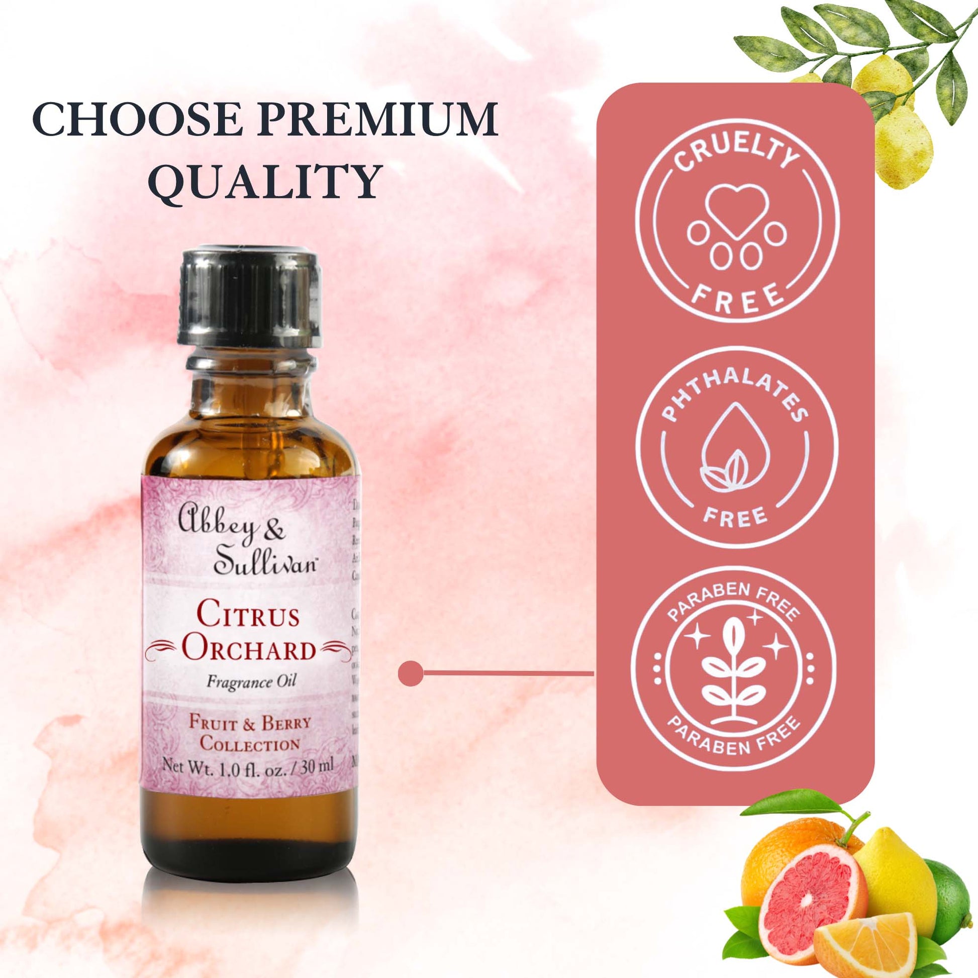 Abbey & Sullivan Premium Fragrance Oil - Citrus Orchard AS-FO2030-01