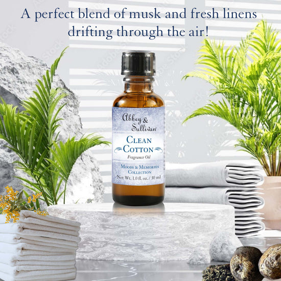 Abbey & Sullivan Premium Fragrance Oil - Clean Cotton AS-FO1015-01