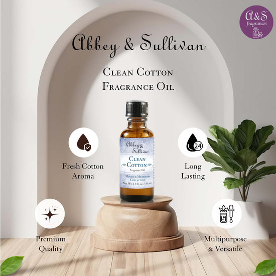 Abbey & Sullivan Premium Fragrance Oil - Clean Cotton AS-FO1015-01