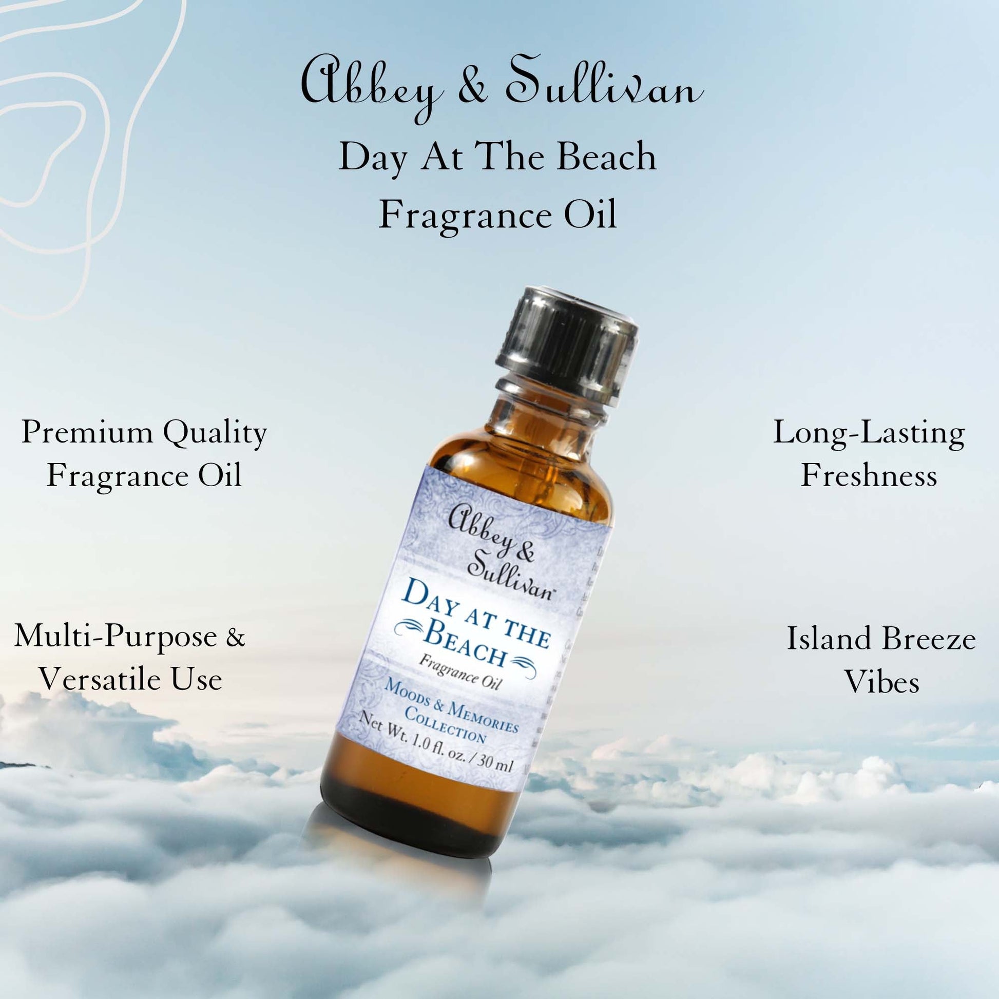 Abbey & Sullivan Premium Fragrance Oil - Day at the Beach AS-FO1001-01