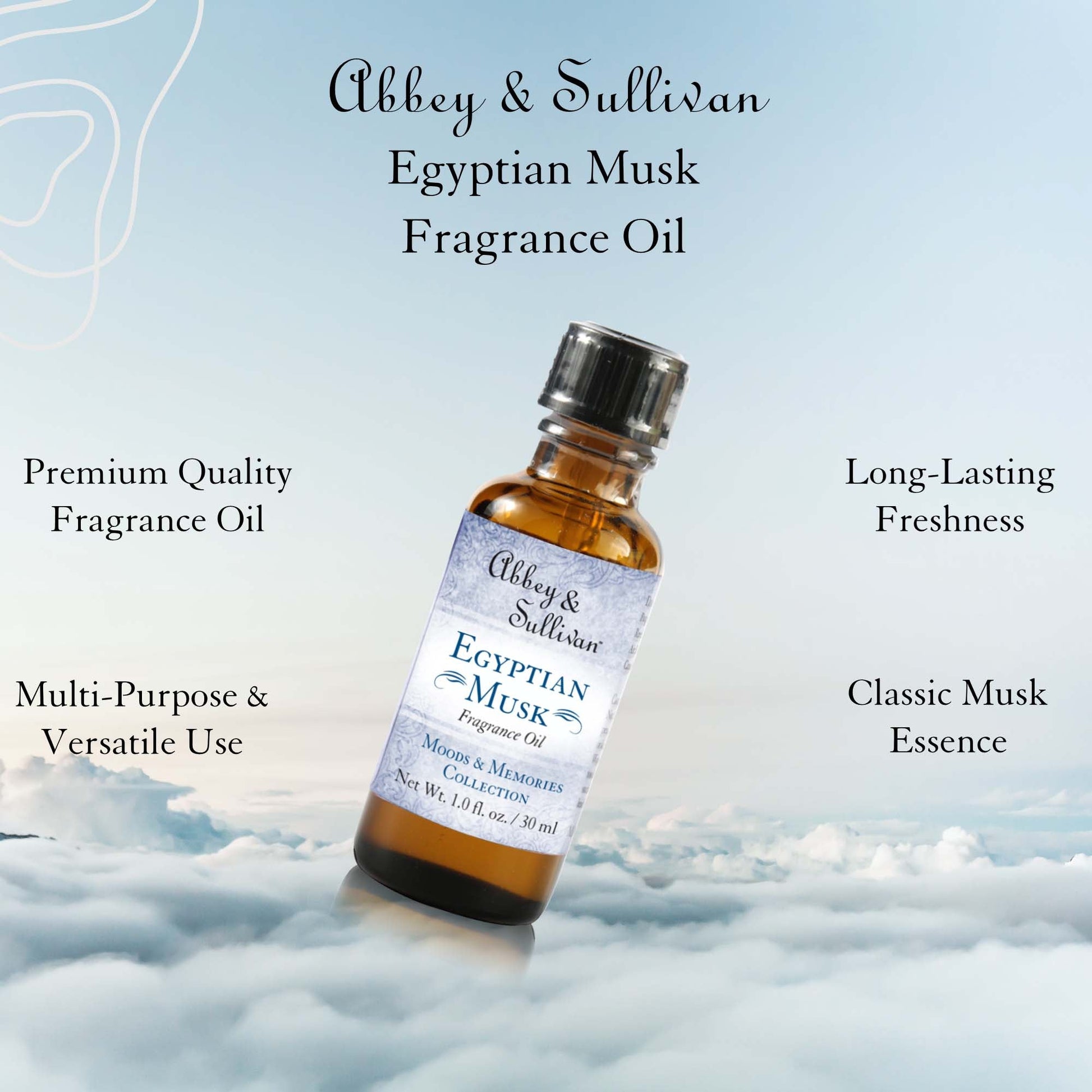 Abbey & Sullivan Premium Fragrance Oil - Egyptian Musk AS-FO1029-01