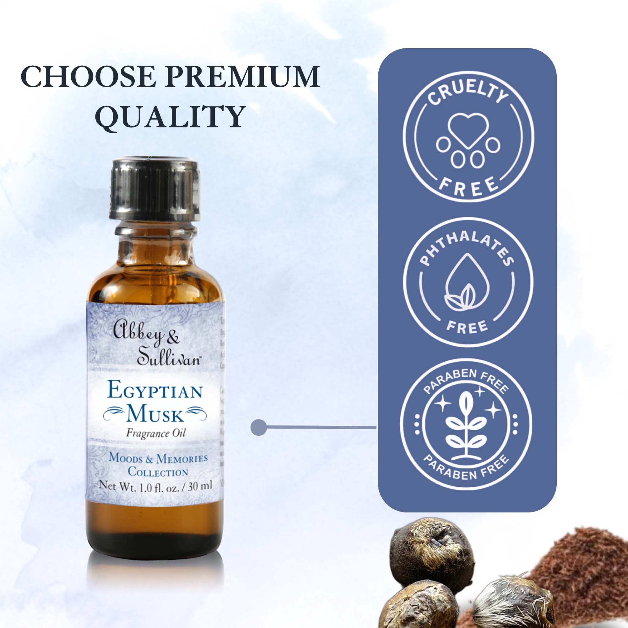 Fragrance Oil, Egyptian Musk4.99 – Abbey & Sullivan