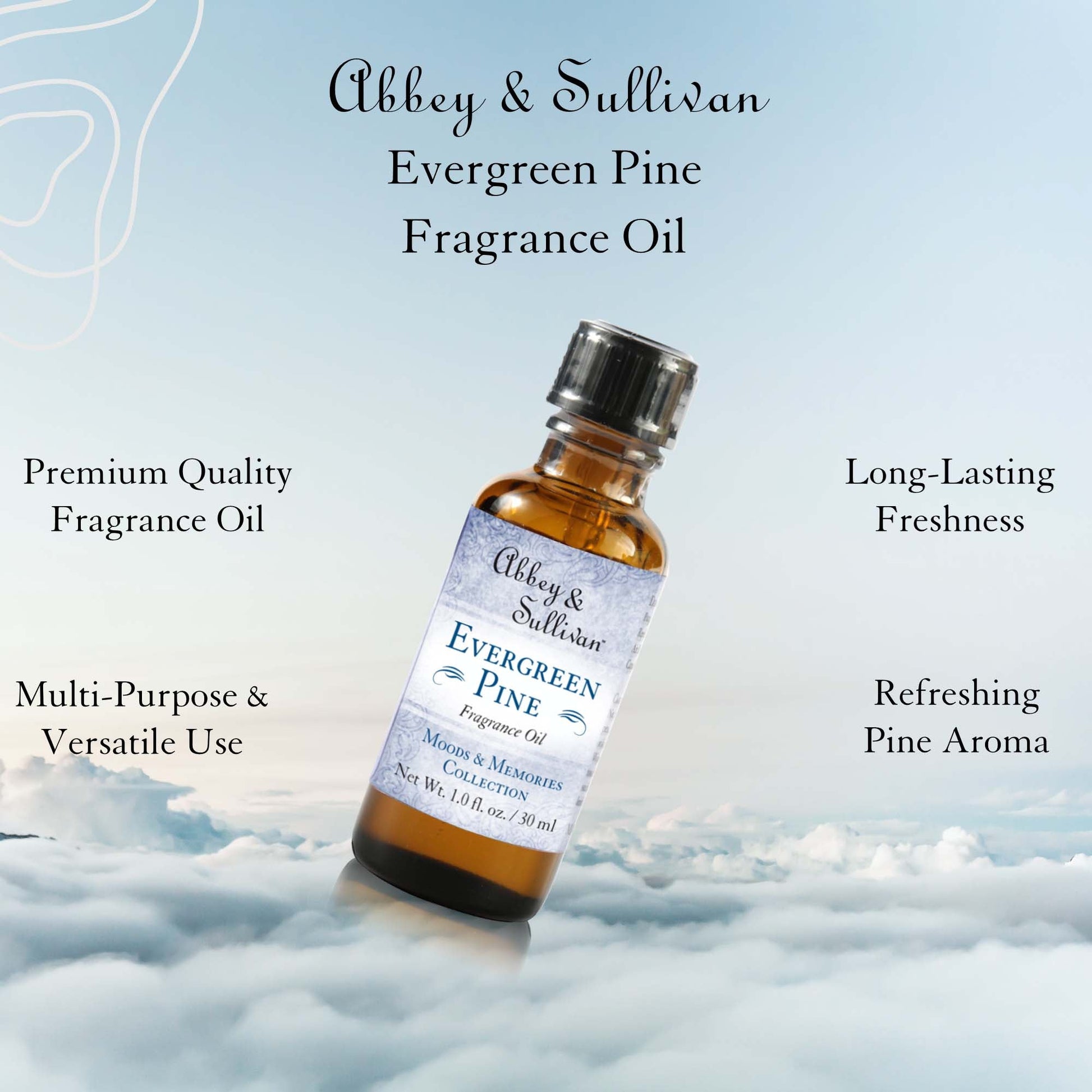 Abbey & Sullivan Premium Fragrance Oil - Evergreen Pine AS-FO1022-01