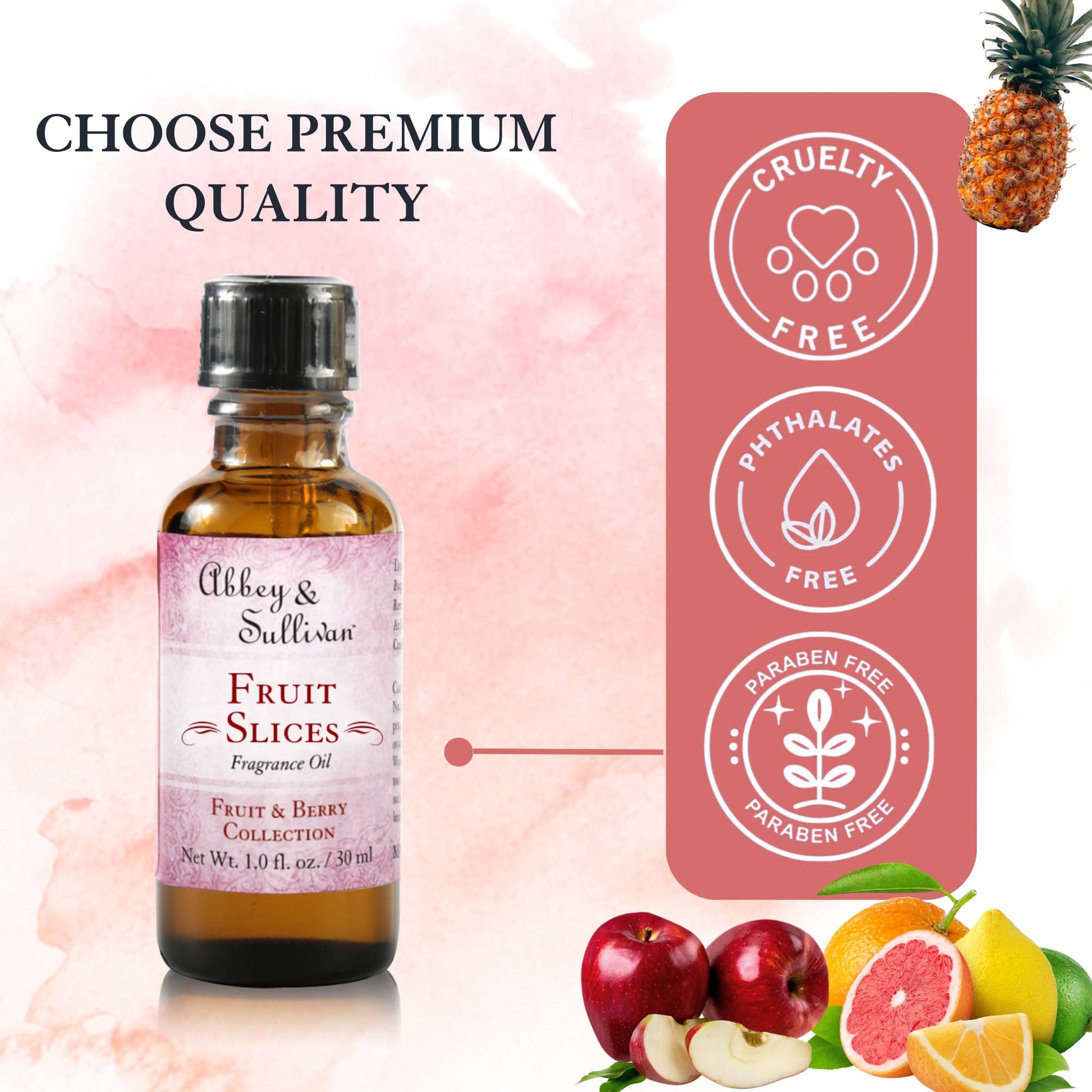 Abbey & Sullivan Premium Fragrance Oil - Fruit Slices AS-FO2006-01