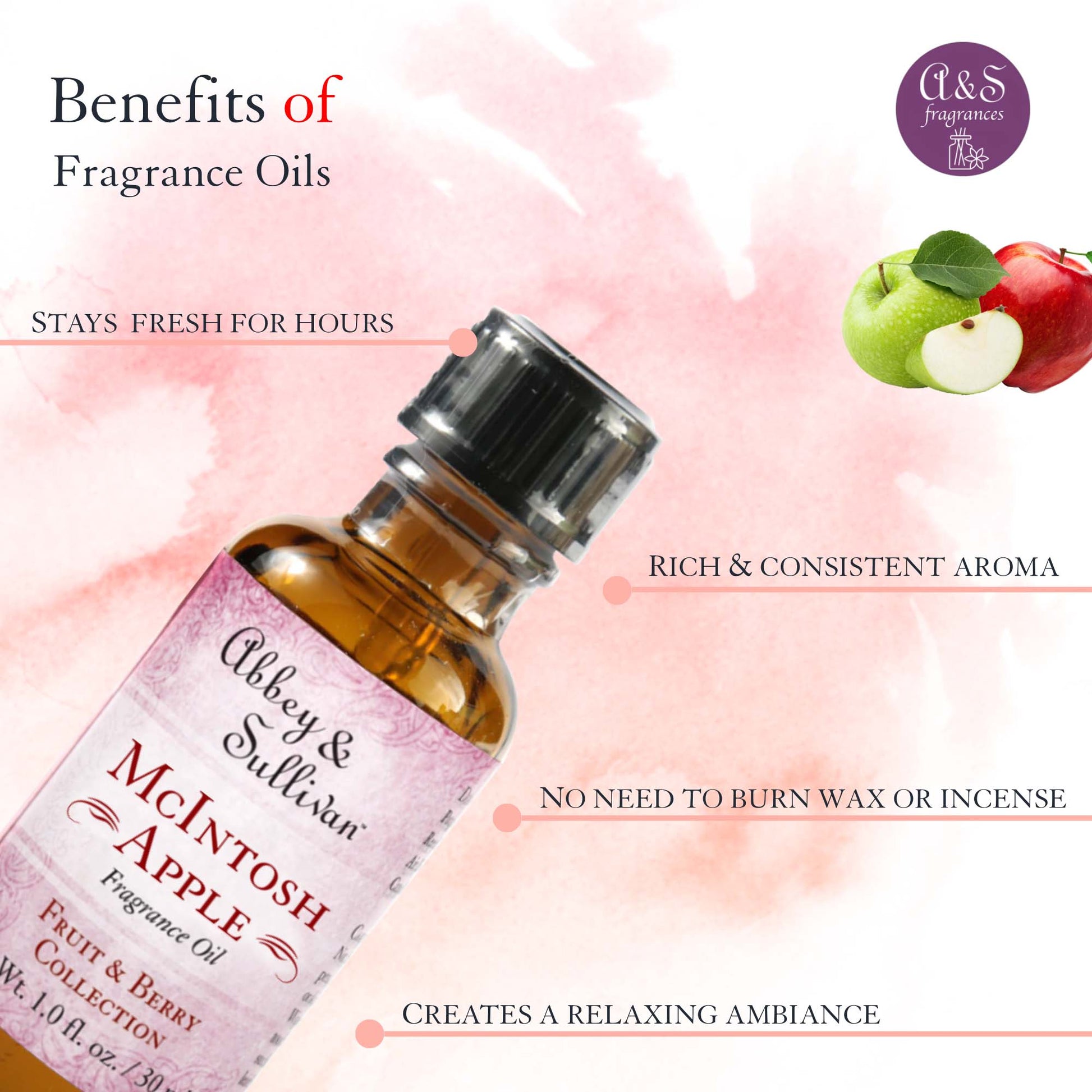 Abbey & Sullivan Premium Fragrance Oil - McIntosh Apple AS-FO2023-01