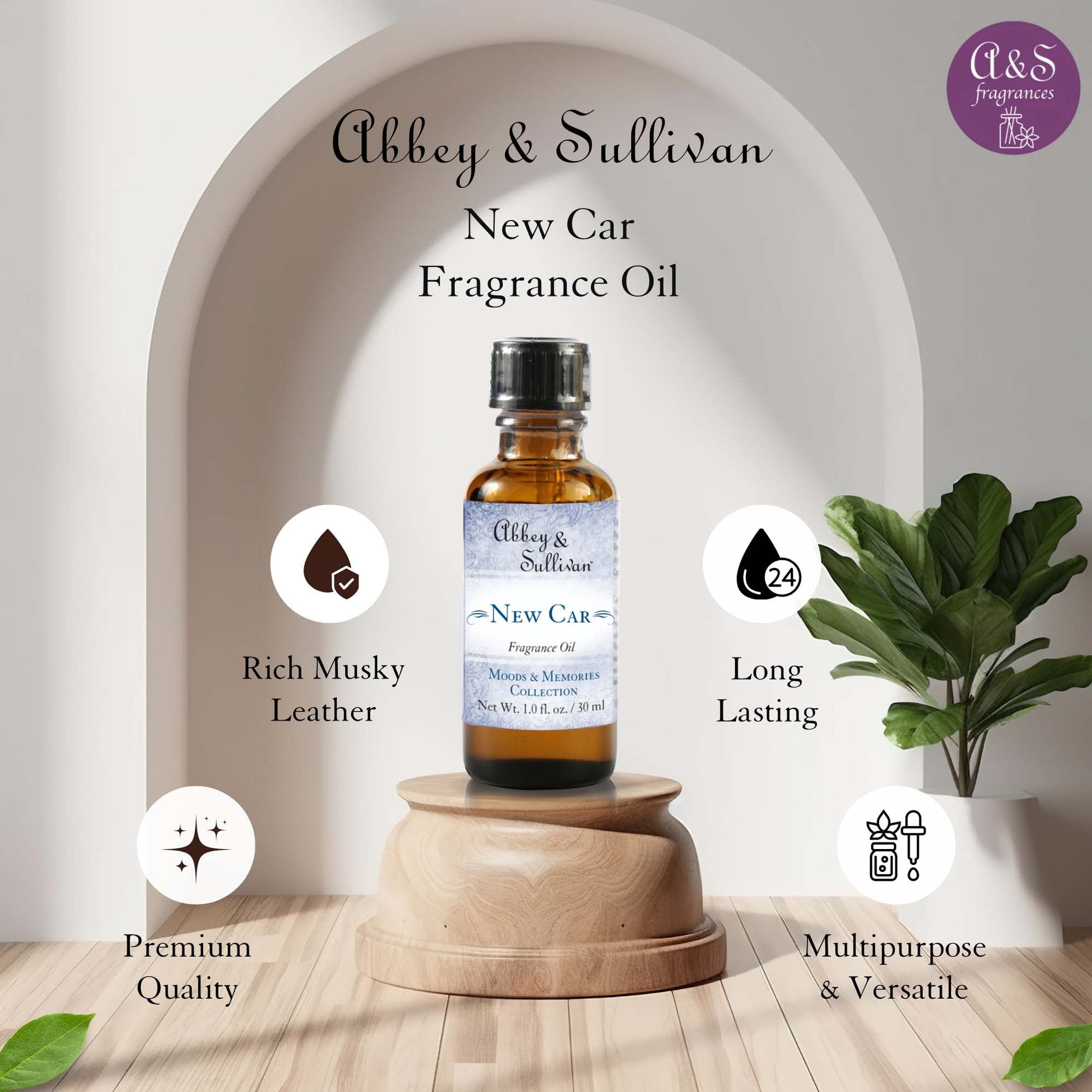 Abbey & Sullivan Premium Fragrance Oil - New Car AS-FO1026-01