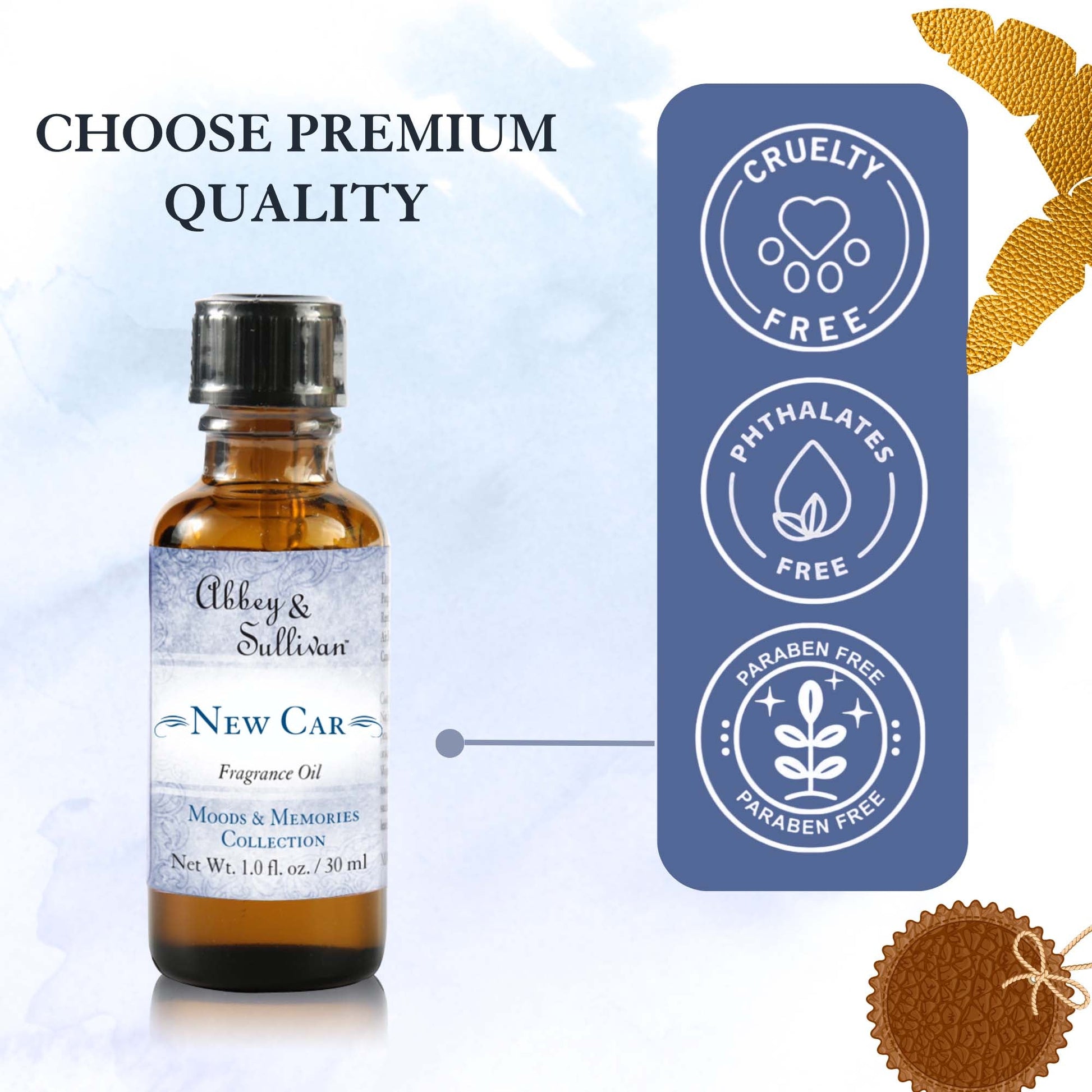 Abbey & Sullivan Premium Fragrance Oil - New Car AS-FO1026-01