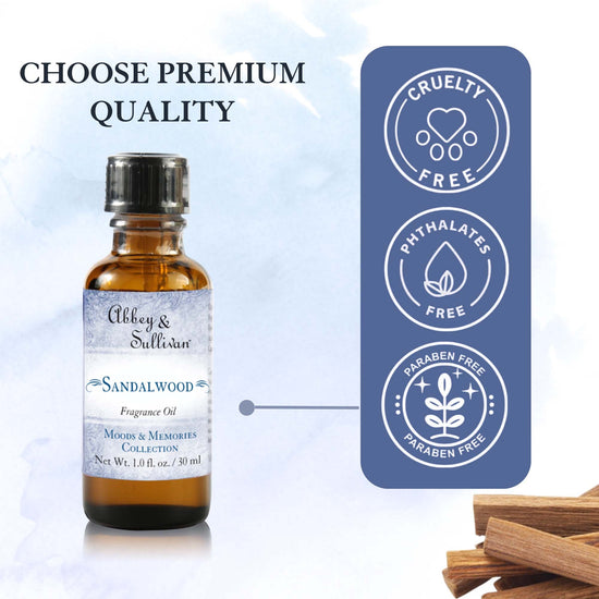 Abbey & Sullivan Premium Fragrance Oil - Sandalwood AS-FO1007-01