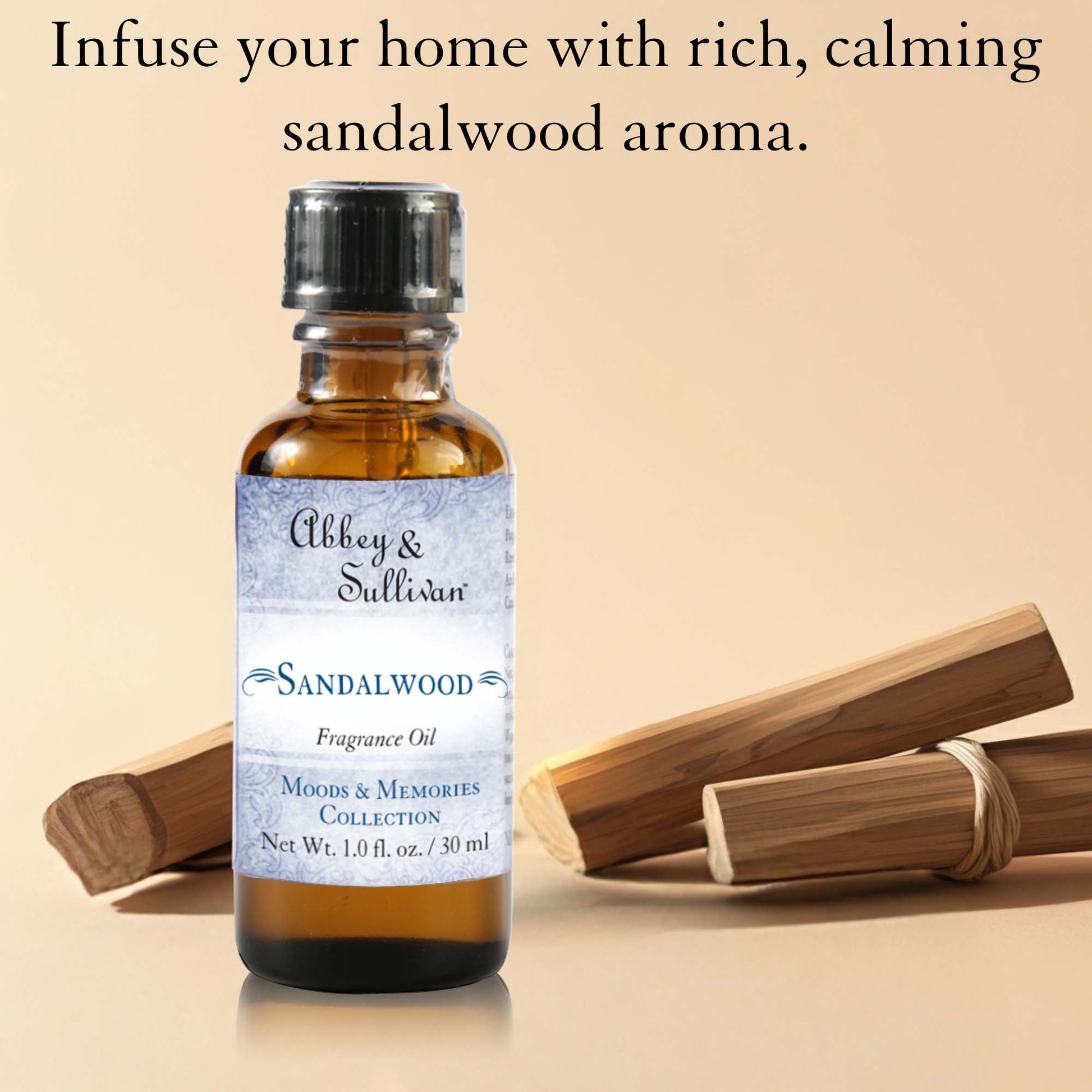 Abbey & Sullivan Premium Fragrance Oil - Sandalwood AS-FO1007-01
