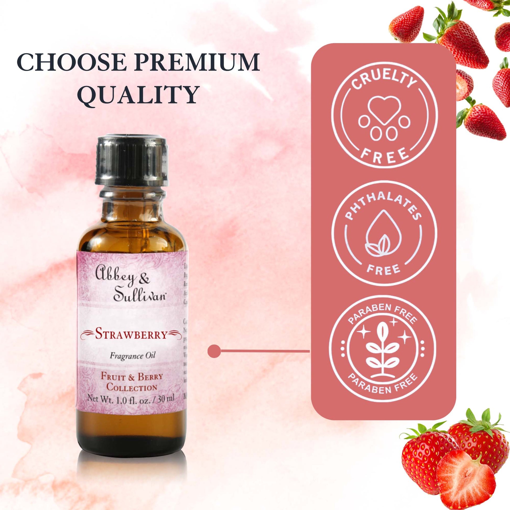 Abbey & Sullivan Premium Fragrance Oil - Strawberry AS-FO2013-01