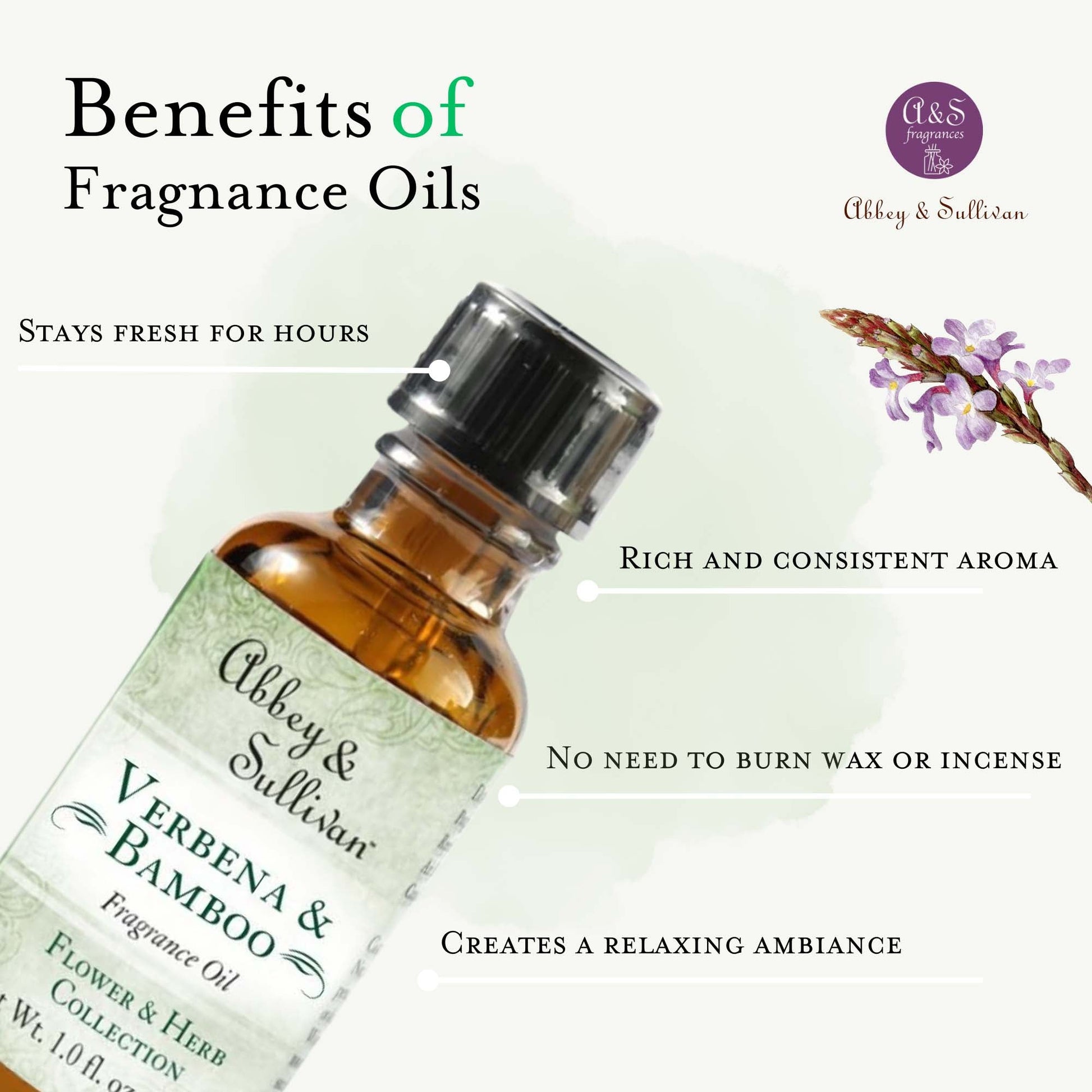 Abbey & Sullivan Premium Fragrance Oil - Verbena & Bamboo AS-FO3014-01