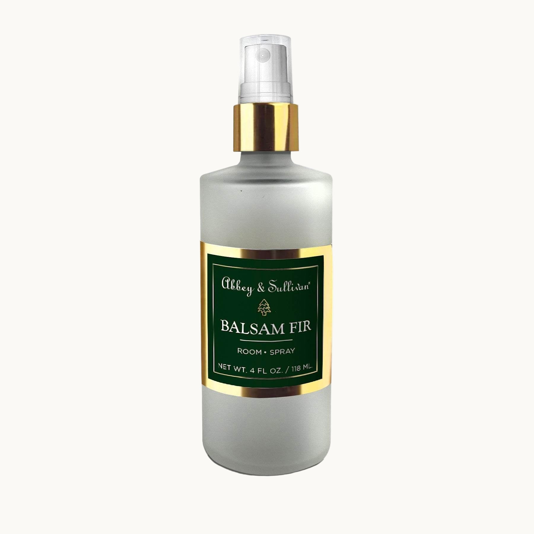 Premium Glass Bottle Room Spray - Balsam Fir, 4 oz - Abbey & Sullivan