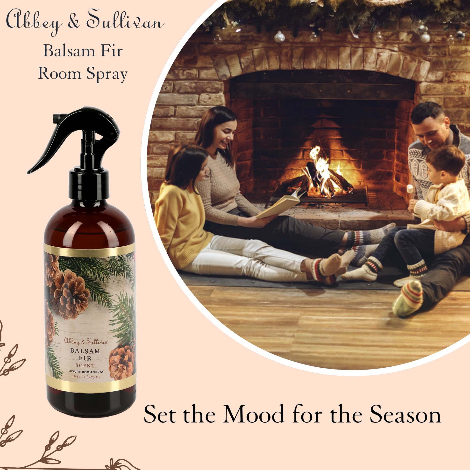 Abbey & Sullivan Room Sprays, Balsam Fir HOLM-9019