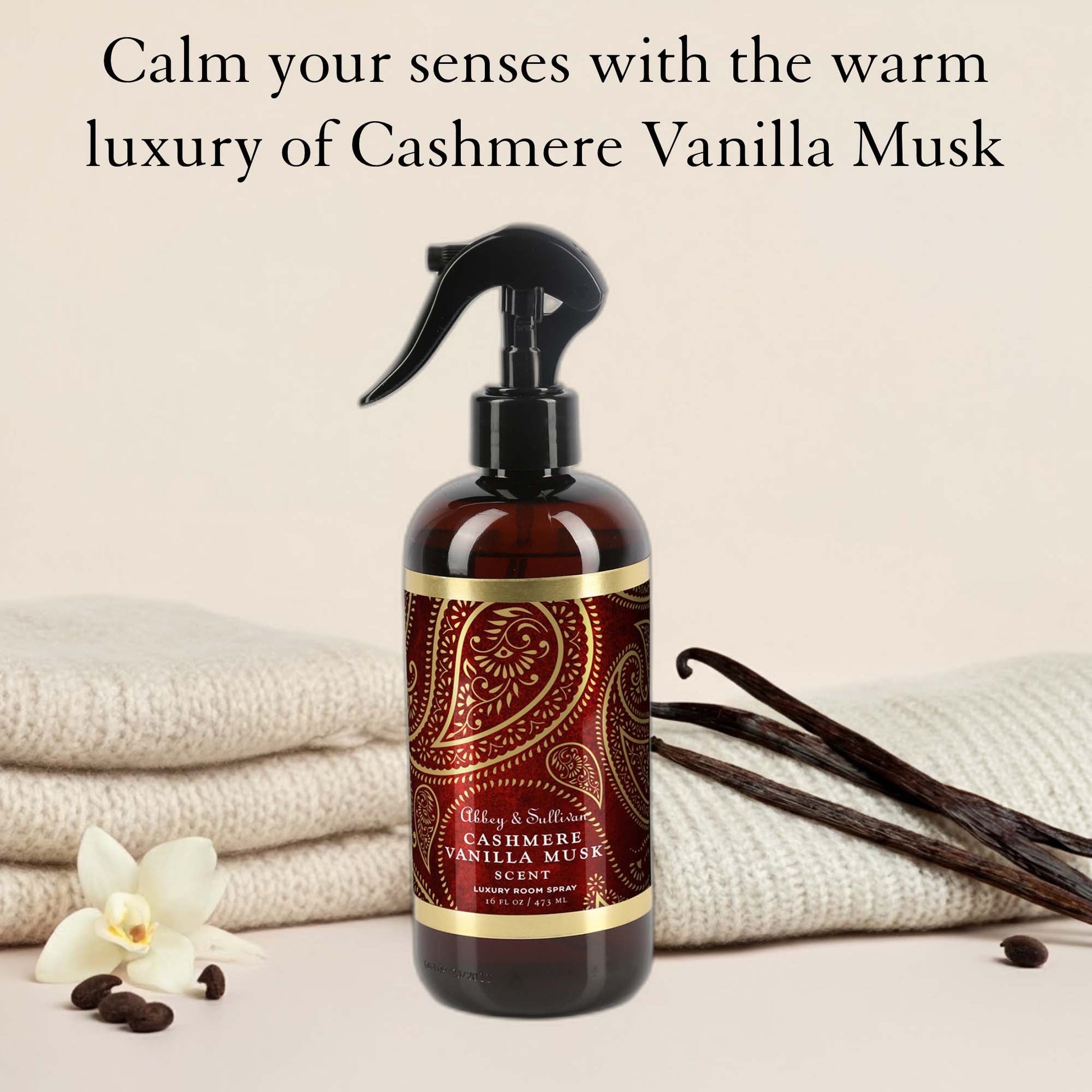 Abbey & Sullivan Room Sprays, Cashmere Vanilla Musk HOLM-9029