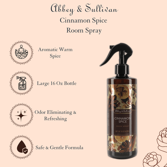 Abbey & Sullivan Room Sprays, Cinnamon Spice, 16 oz. HOLT-3004