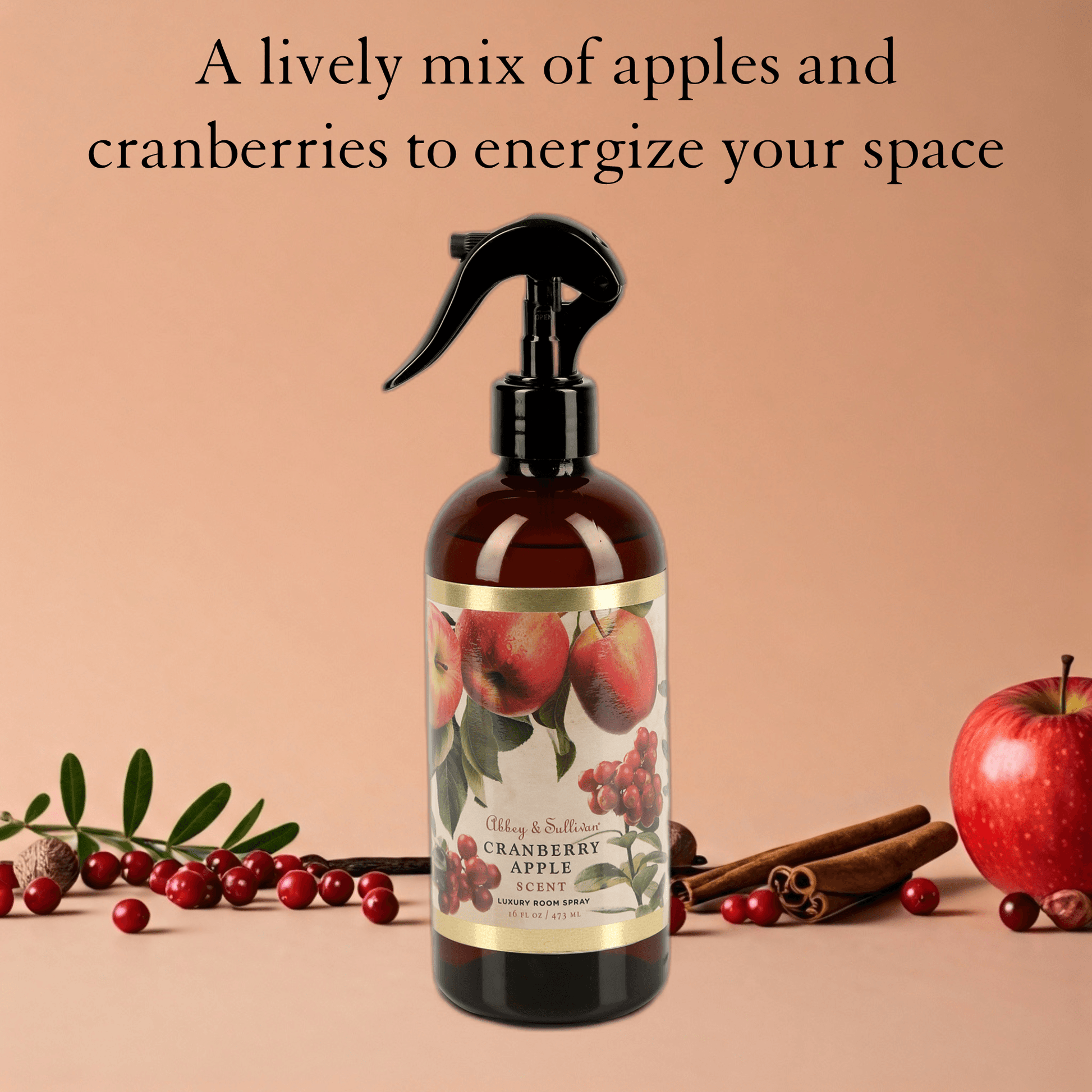 Abbey & Sullivan Room Sprays, Cranberry Apple HOLM-9023