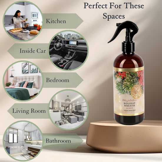 Abbey & Sullivan Room Sprays, Holiday Wreath HOLM-9006