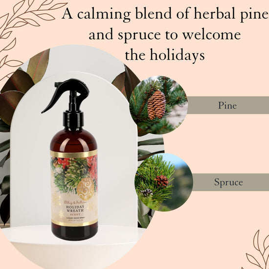 Abbey & Sullivan Room Sprays, Holiday Wreath HOLM-9006