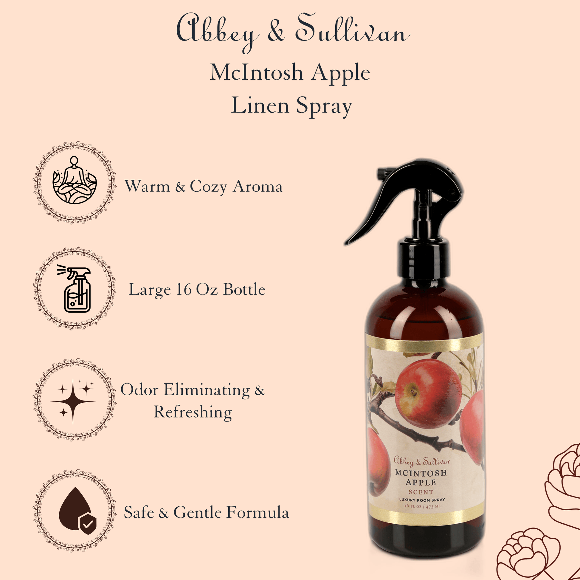 Abbey & Sullivan Room sprays, McIntosh Apple HOLM-9027
