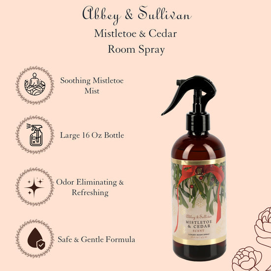 Abbey & Sullivan Room Sprays, Mistletoe & Cedar HOLM-9005