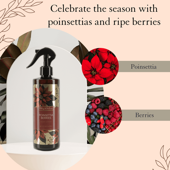 Abbey & Sullivan Room Sprays, Poinsettia Berries, 16 oz. HOLT-3009