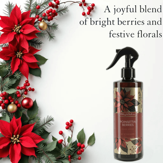 Abbey & Sullivan Room Sprays, Poinsettia Berries, 16 oz. HOLT-3009