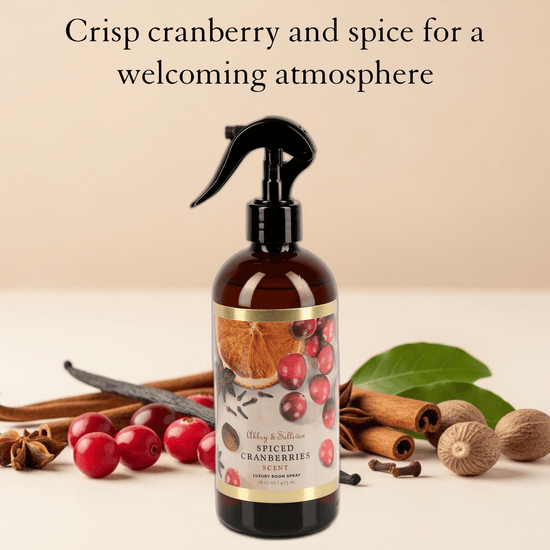 Abbey & Sullivan Room Sprays, Spiced Cranberries HOLM-9010