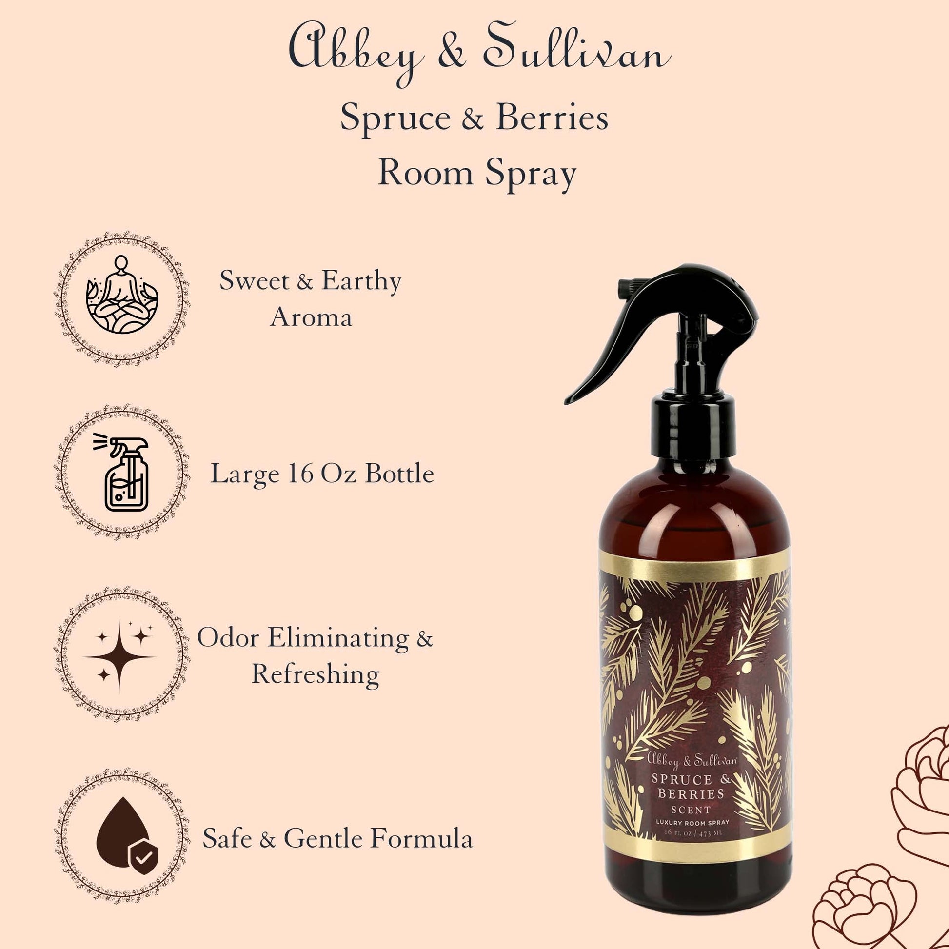 Abbey & Sullivan Room Sprays, Spruce Berries HOLM-9015