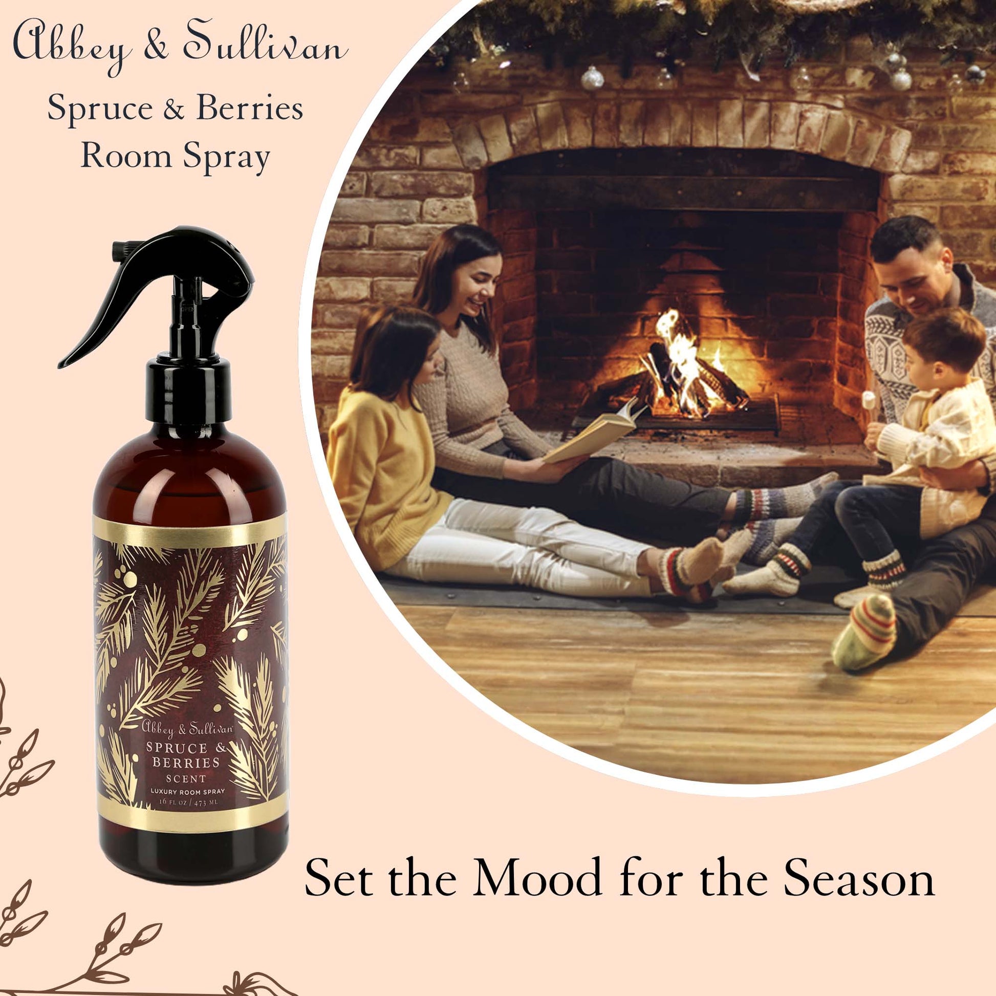 Abbey & Sullivan Room Sprays, Spruce Berries HOLM-9015