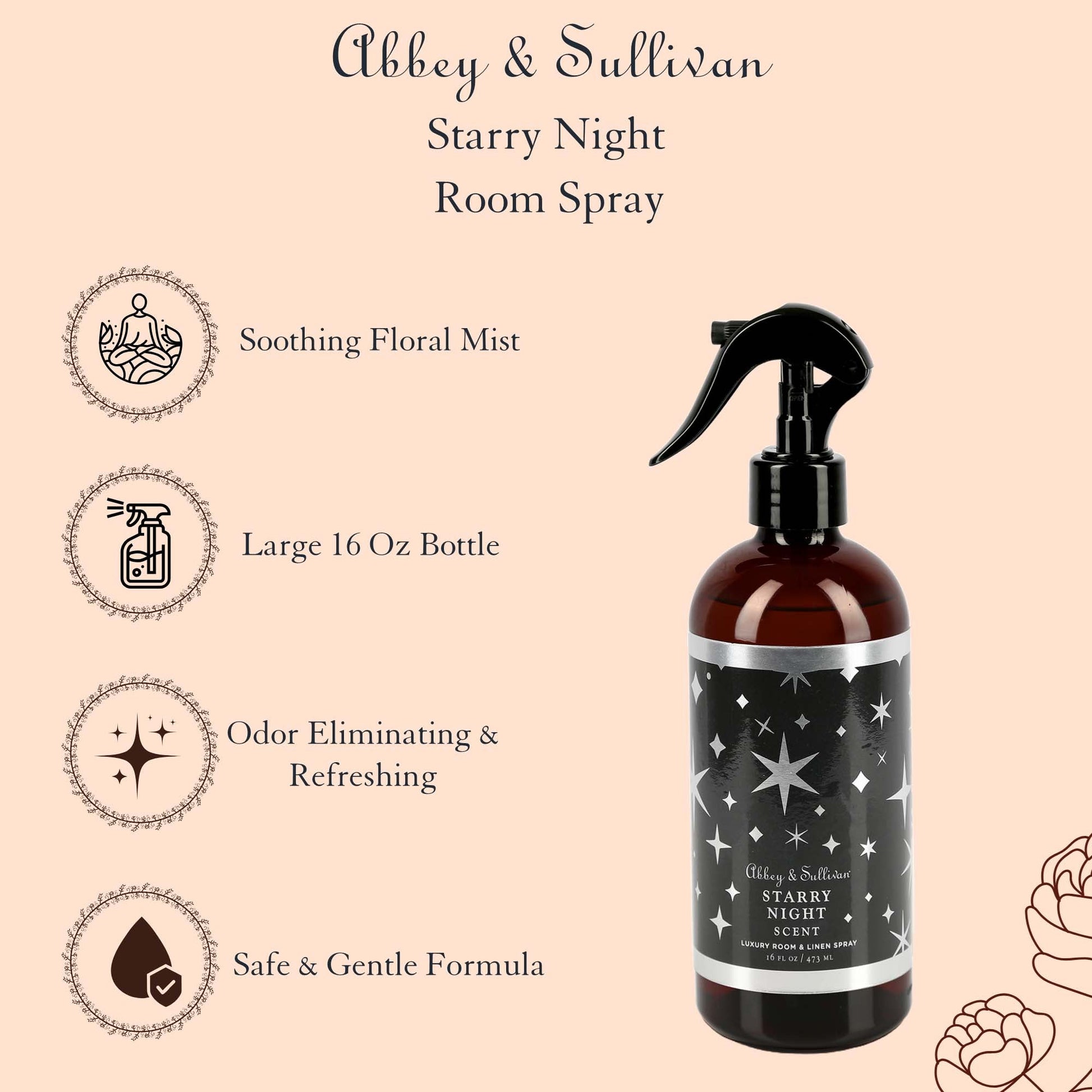 Abbey & Sullivan Room Sprays, Starry Night HOLM-9016