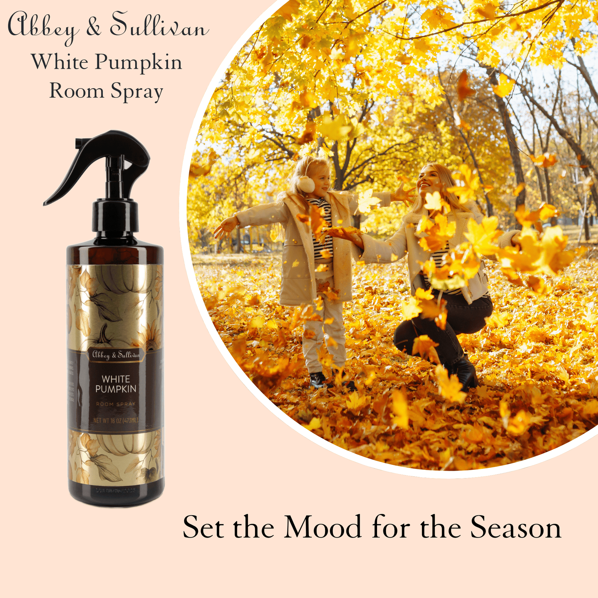 Abbey & Sullivan Room Sprays, White Pumpkin, 16 oz. HOLT-3005