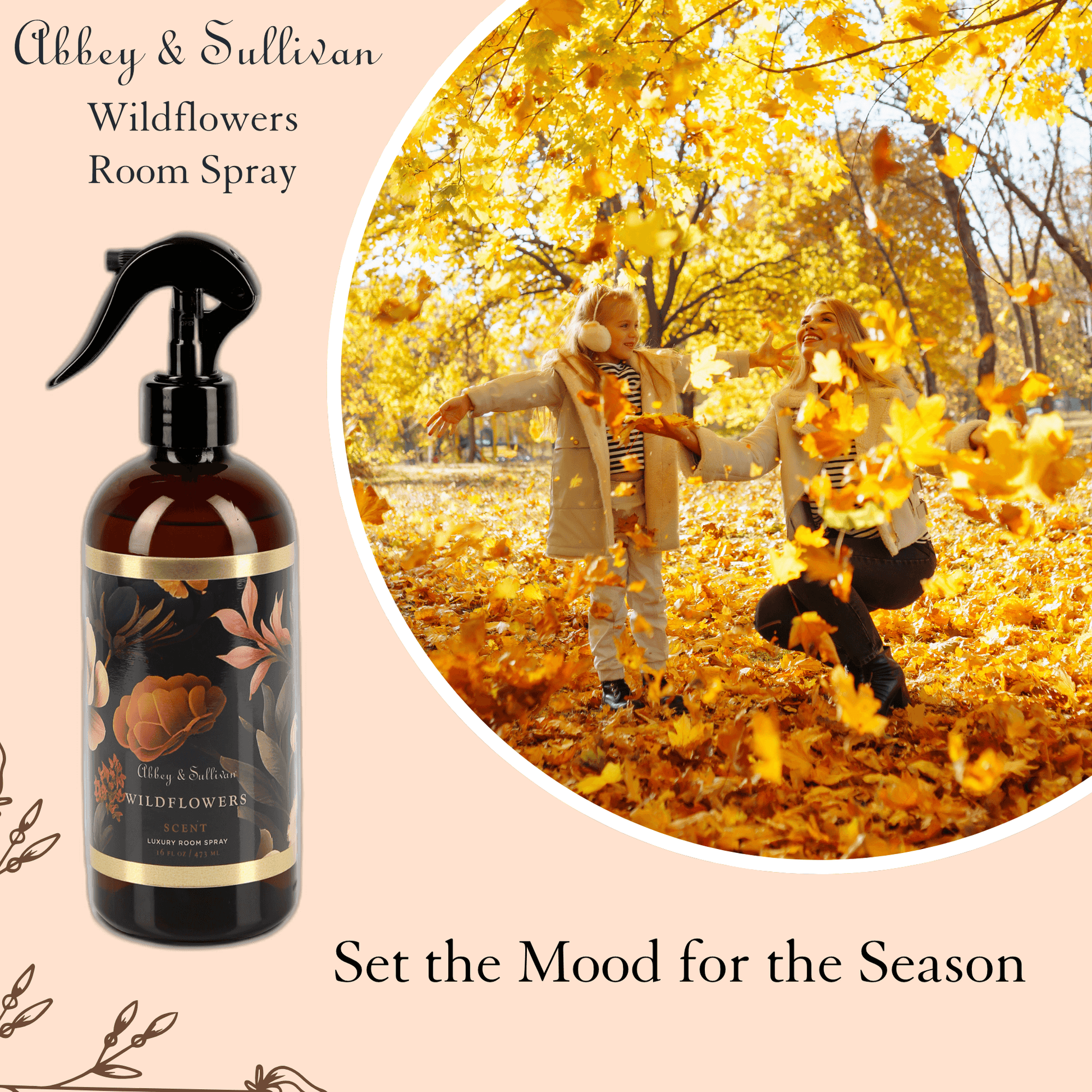 Abbey & Sullivan Room Sprays, Wildflowers HOLM-9018