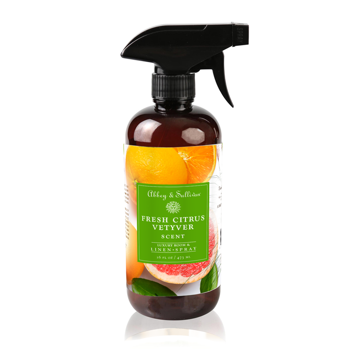 Fresh Citrus Vetyver Linen and Room Spray Online Abbey & Sullivan