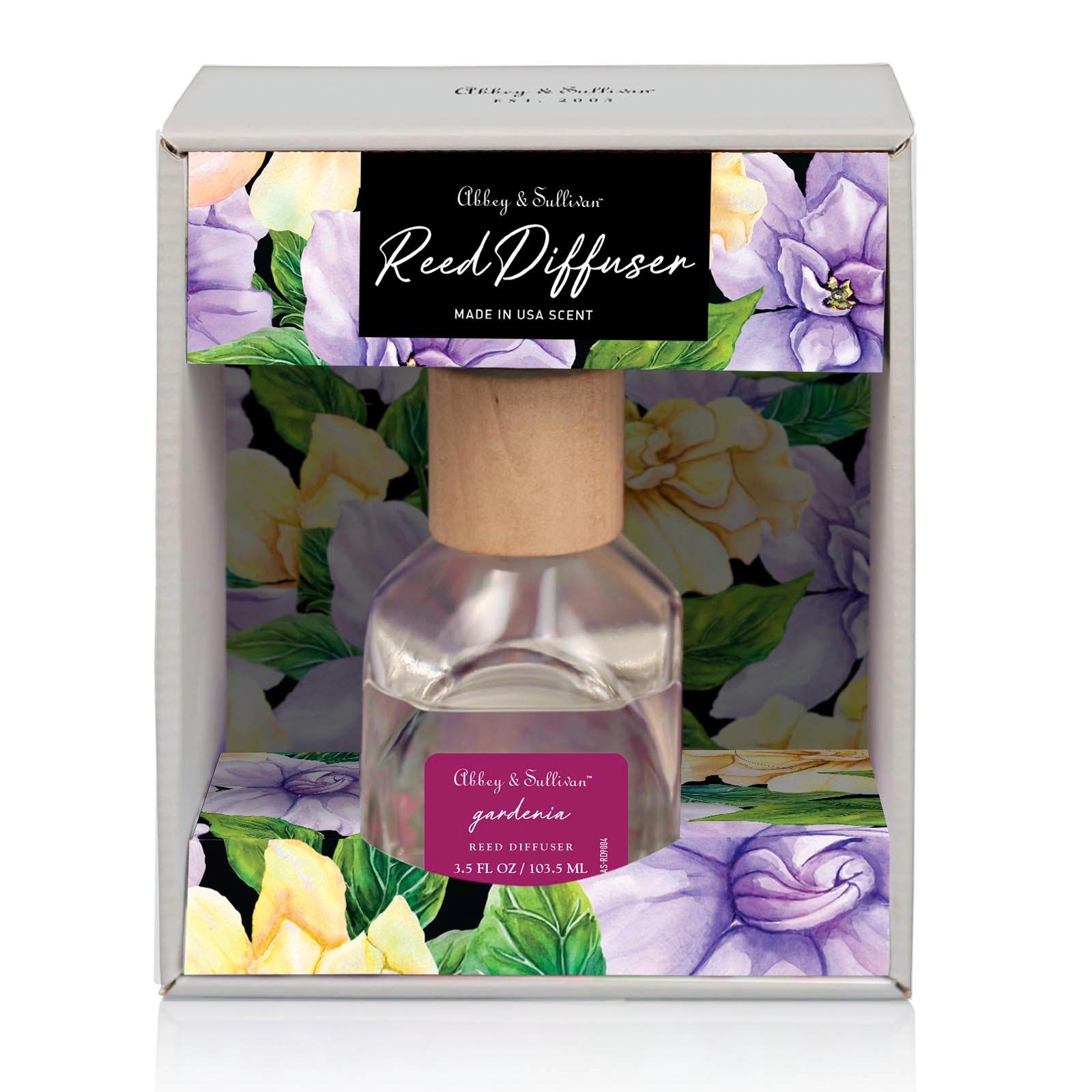 Quality Reed Diffuser Set, Gardenia, 3.5 oz - Abbey & Sullivan