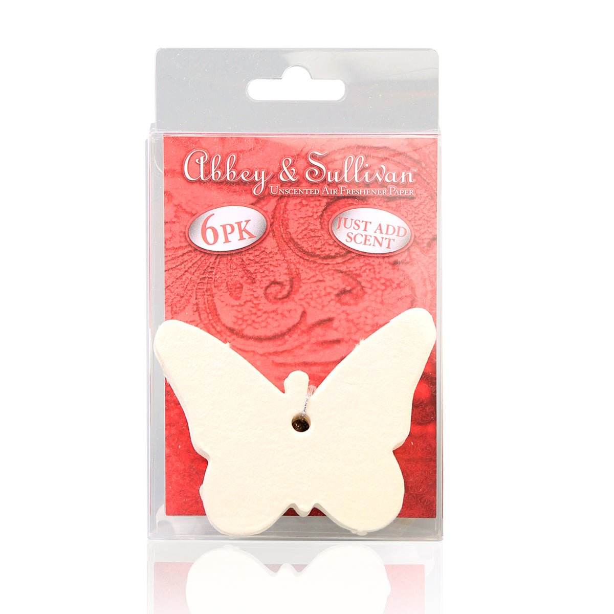 Abbey & Sullivan Unscented Air Freshener Paper Shapes - 6 PK AS-BUTTERFLY-04