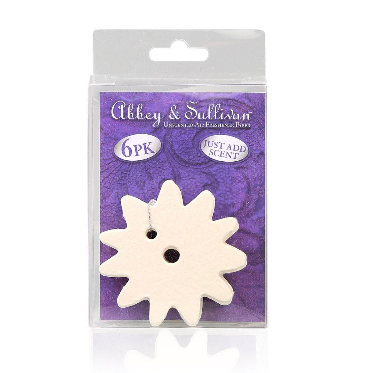 Abbey & Sullivan Unscented Air Freshener Paper Shapes - 6 PK AS-FLOWER-04